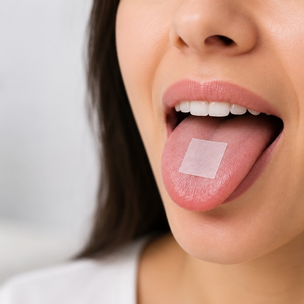 Oral disintegrating strip dissolving on the tongue